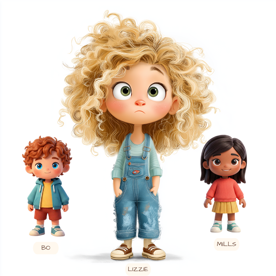 Bo, Lizzie, and Mills